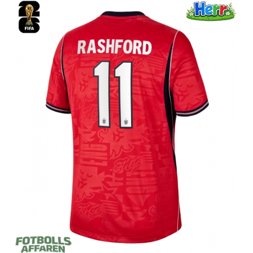 England Marcus Rashford #11 Bortatröja VM 2026 Kortärmad